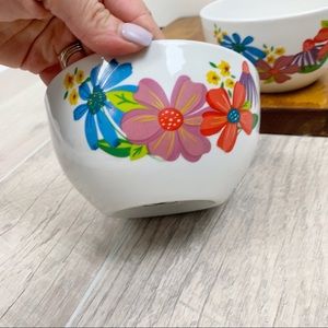 Kitchen - Royal Norfolk Floral Cereal Glass Kitchen 2 Bowls Kitchen - Royal Norfolk Floral Cereal Glass Kitchen 2 Bowls